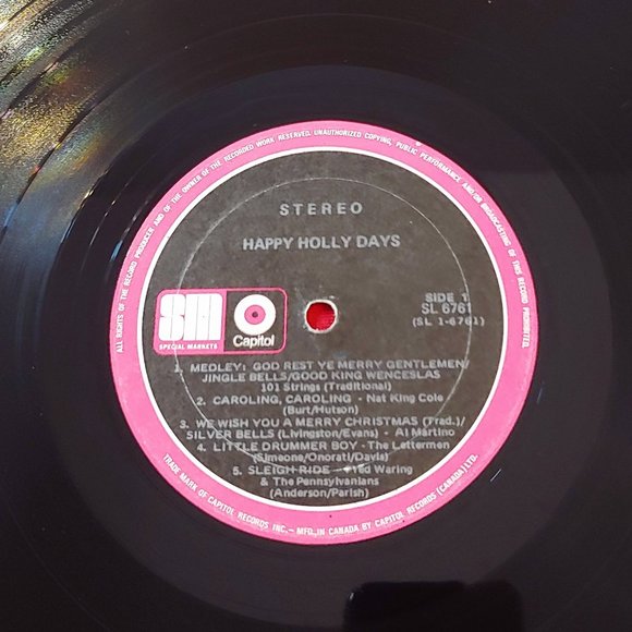 RARE, VINTAGE, 1961, SYLVANIA PRESENTS, HAPPY HOLLY DAYS L.P.!!! - Picture 6 of 8